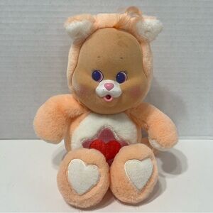 CARE BEARS vintage cousin proud heart cat cub plush stuffed animal retro 80s toy